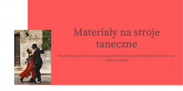 tkaniny na stroje taneczne